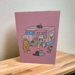 Pusheen Ice Cream Pink Hard Cover Lined Notebook -Sold Out Style - NEW